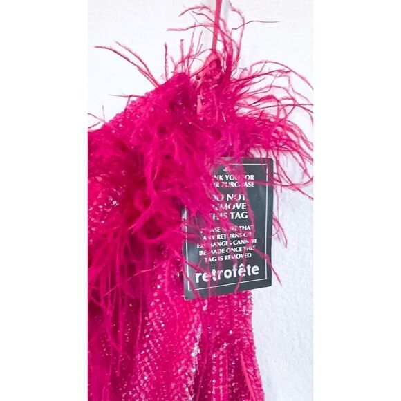 Retrofete Torin Dress in Fuchsia XL - Picture 8 of 10